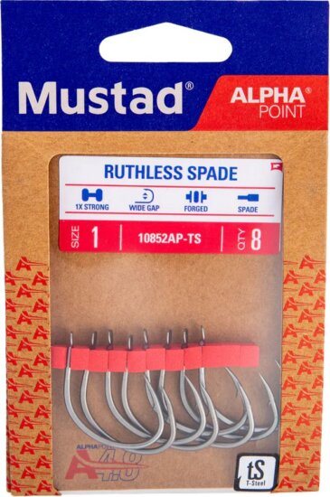 Mustad Ruthless Spade Titan Steel 1