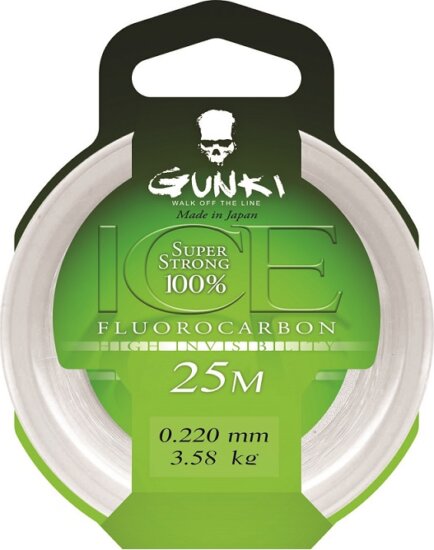 Gunki Fluorocarbone Ice 25M 0,44mm