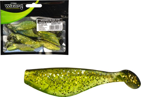 Wizard Blink Shad Green 6Cm 10db/cs