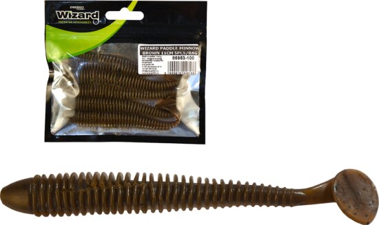Wizard Power Minnow Brown 11Cm 5db/cs