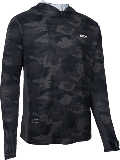 BKK HOODED LONG SLEEVE PERFORMANCE SHIRT - CAMO L