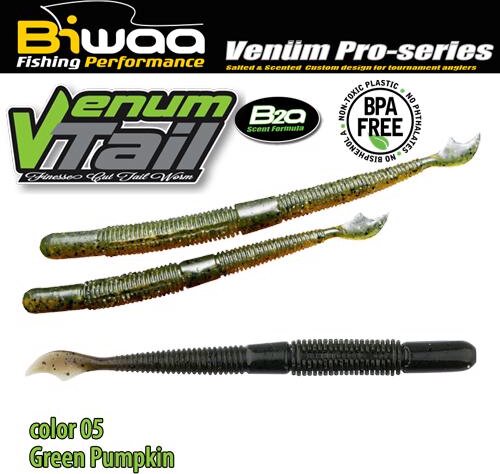 Biwaa Venum Tail 4" 10cm 05geen Pumpkin