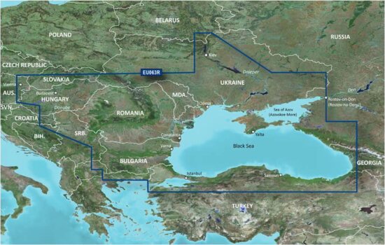 Garmin Bluechart G3 Black sea & Azov (Duna, Tisza, Balaton )