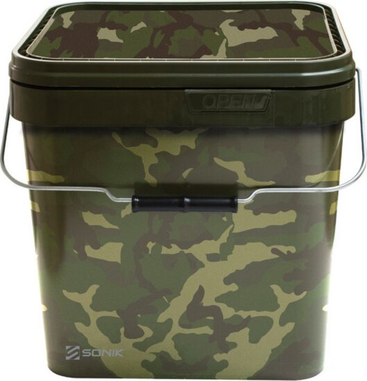 Sonik Camo Square Bucket 10Ltr