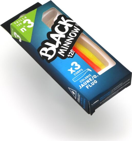 FIIISH 3db 120mm-es Black Minnow test - Narancs/sárga szín