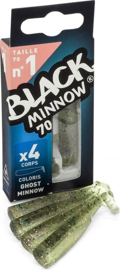 FIIISH 4db 70mm-es Black Minnow test - Ghost Minnow szín
