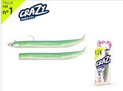 FIIISH Crazy Sandeel 100mm 5g (Vert Nacré)