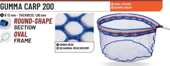 Colmic Gumma Carp Meritőfej 200 55X46cm