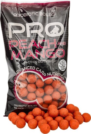 Starbaits Boilies Pro Peach & Mango 800g 30mm