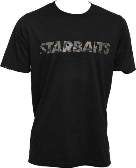 Starbaits Póló Black Camo 2XL