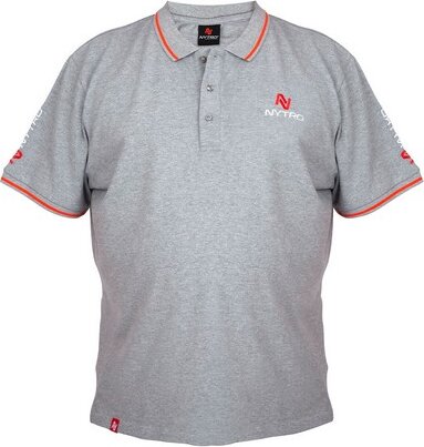 Nytro Light Marl Grey Polo Shirt M