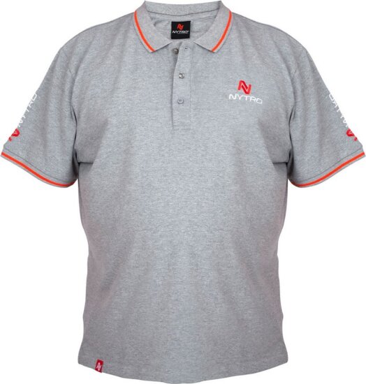 Nytro Light Marl Grey Polo Shirt Xl