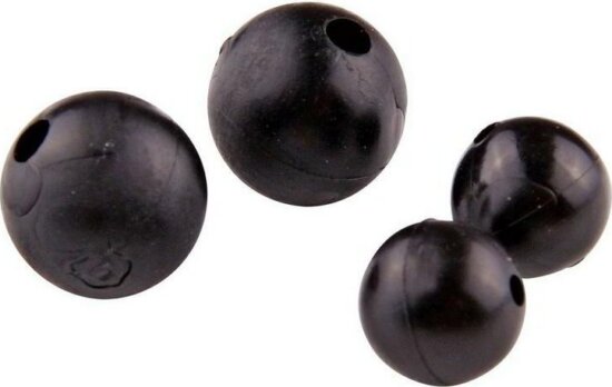 RUBBER BEADS 10MM 12PCS