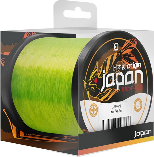 Monofil Delphin JAPAN Origin / Fluo sárga 0,369mm 9,96kg 600m