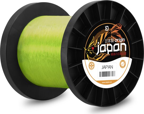 Monofil Delphin JAPAN Origin / Fluo sárga 0,330mm 8,23kg 4600m