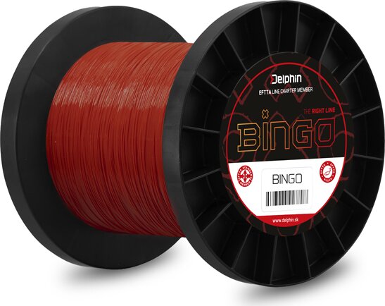 Monofil Delphin BINGO Matt / sötét vörös 0,28mm 6,5kg 26000m