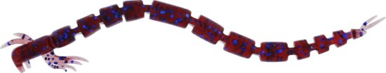 WESTIN BloodTeez Worm 7,5cm 1g Indigo UV Red 6db/csomag