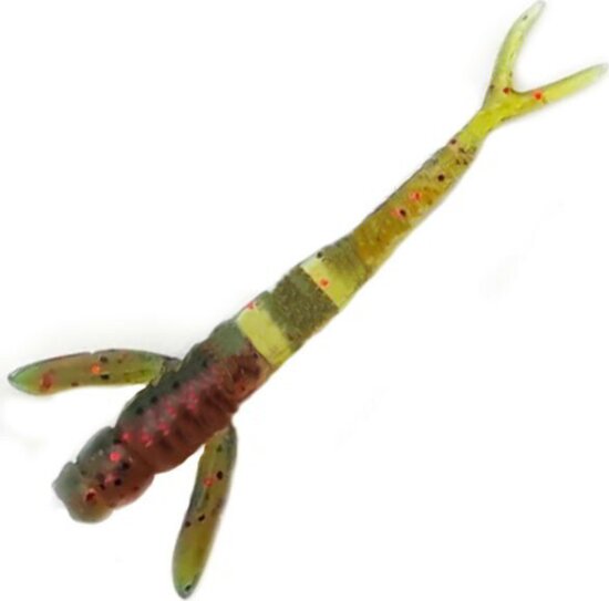 FISHUP Flit 1.5" 10pcs., #019 - Motor Oil/Red