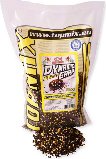 TOP MIX Dynamic Carp etető pellet, Fokhagymás lángos