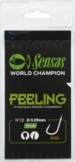Sensas Előkötött horog Feeling 4590 15cm 8db 20/0,09mm