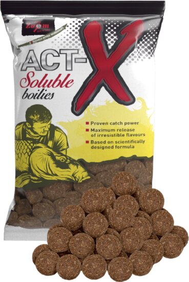 CZ Act-X Soluble oldódó bojli, 24 mm, vanília, tigrismogyoró, 800 g