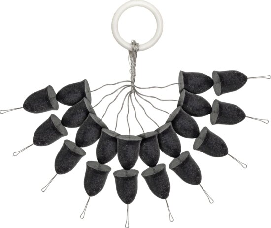 PZ Kúpos gumi stopper fekete, o8x10 mm, 20 db