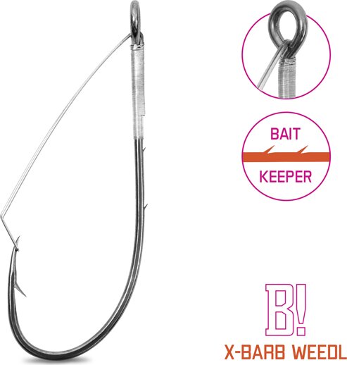 Delphin B! X-BARB WEEDL bokorugró cheburashka horog / 8db 2