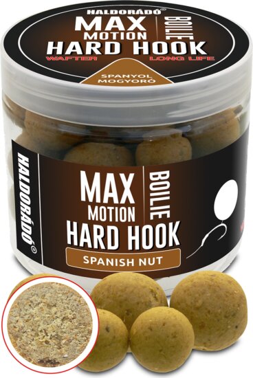 Haldorádó MAX MOTION Boilie Hard Hook Wafter 16, 20 mm - Spanyol Mogyoró