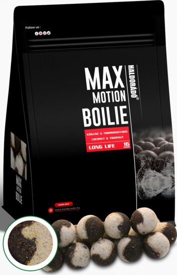 Haldorádó MAX MOTION Boilie Long Life 16 mm - Kókusz & Tigrismogyoró