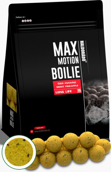 Haldorádó MAX MOTION Boilie Long Life 16 mm - Édes Ananász