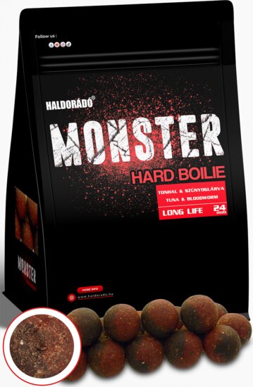 Haldorádó MONSTER Hard Boilie 24+ - Tonhal & Szúnyoglárva