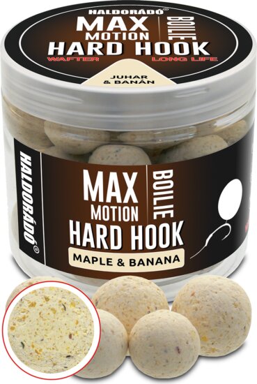 Haldorádó MAX MOTION Boilie Hard Hook Wafter 16, 20 mm - Juhar & Banán