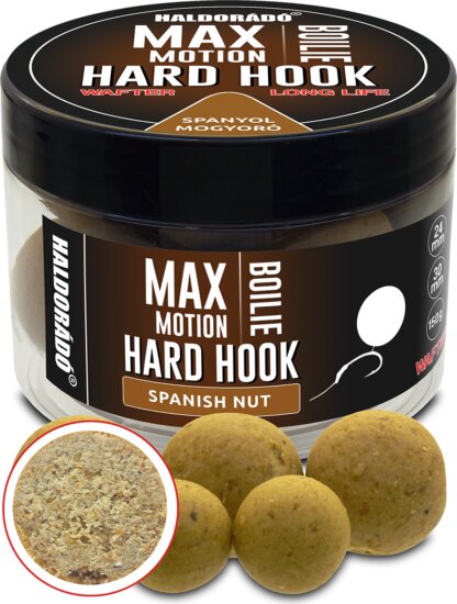 Haldorádó MAX MOTION Boilie Hard Hook Wafter 24, 30 mm - Spanyol Mogyoró