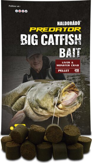 Haldorádó Catfish Bait Pellet 28 mm - Liver & Monster Crab 1 kg