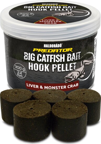 Haldorádó Catfish Bait Hook Pellet 24 mm - Liver & Monster Crab