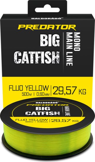 Haldorádó Predator Catfish Line Mono Fluo Yellow 0,60mm / 500m - 29,57 kg