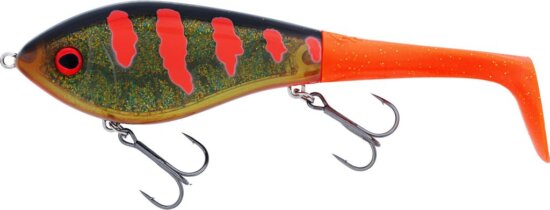 WESTIN Swim Tail Hybrid 12cm 68g Sinking 3D Motoroil Blood / 1 body 2 tails