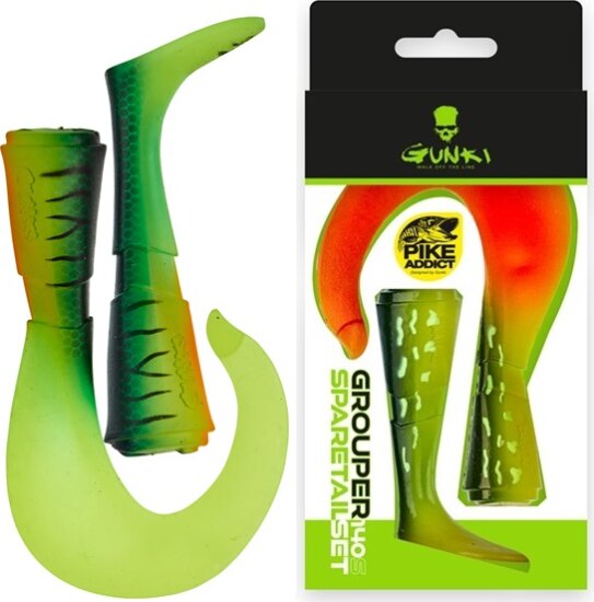 Gunki Tartalék farok rész Grouper 14cm S Fire Tiger