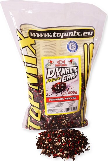 TOP MIX Dynamic Carp etető pellet, Paprikás kenyér