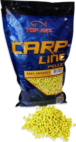 TOP MIX Carp Line Fluoro etető pellet, Édes Ananász