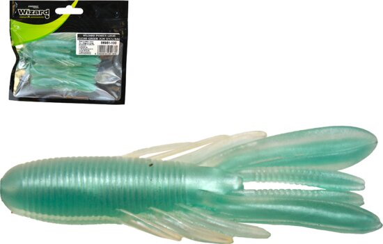 Wizard Bass Grub Clear-Green 7Cm 5db/cs