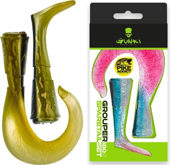 Gunki Tartalék farok rész Grouper 18cm S Pike Dress Gold