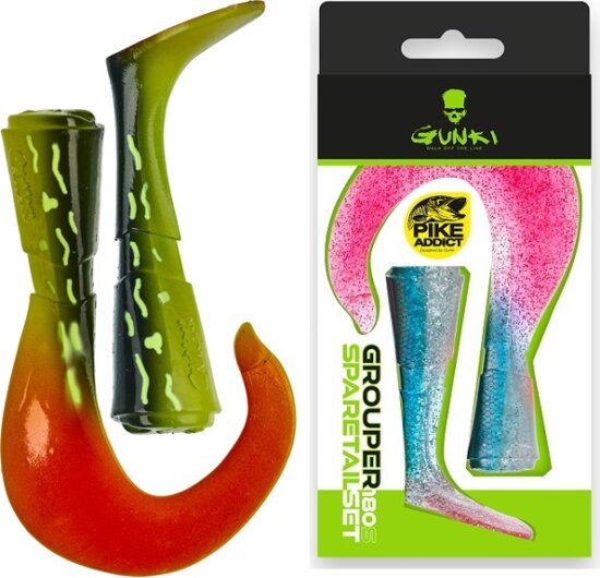 Gunki Tartalék farok rész Grouper 18cm S Burning Pike