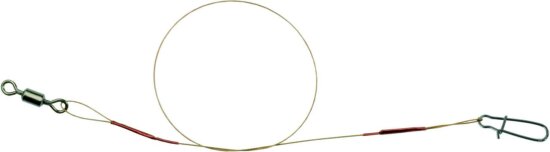 IRON CLAW Stiff Spin Rig ekőreszerelt bevonatos acél előke / 45cm / 40lb / 2db