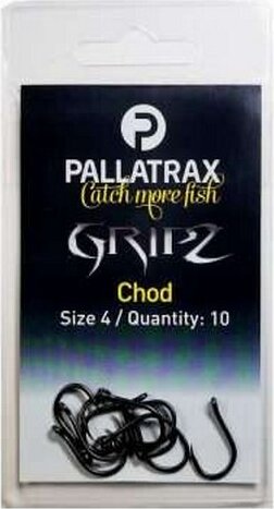 Pallatrax Gripz Chod Hooks 10 Size 6