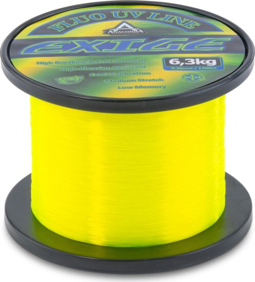 Anaconda Fluo Exige UV Carp Line / 0,33mm /1200m