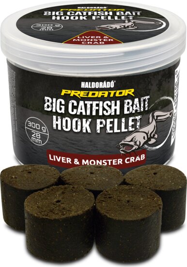 Haldorádó Catfish Bait Hook Pellet 28 mm - Liver & Monster Crab