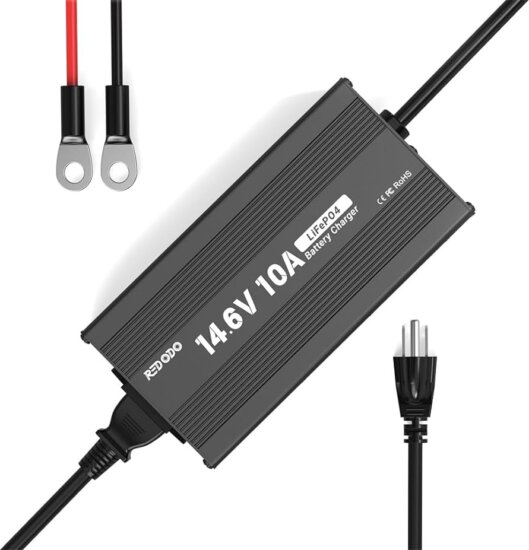 Redodo 14.6V 10A Lifepo4 akkumulátortöltő
