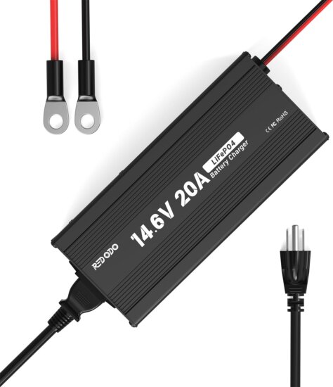 Redodo 14.6V 20A Lifepo4 akkumulátortöltő