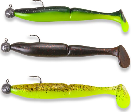 SAENGER Splitfire 15cm/ 14g/ horogméret 4/0 / 3db-os jig szett
